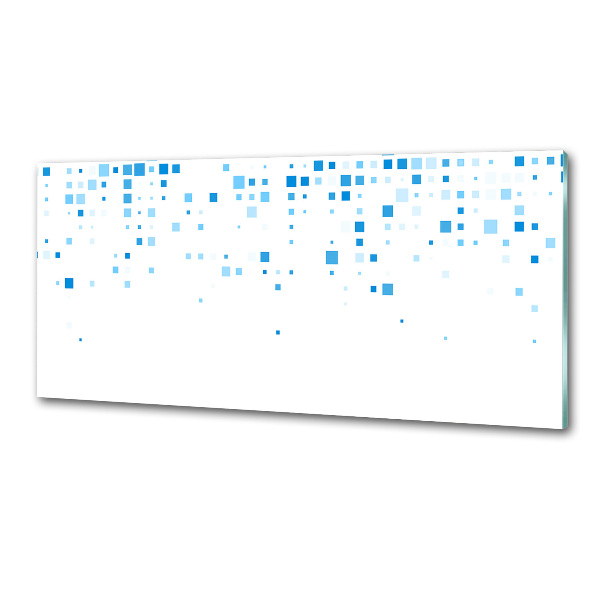 Panel para cocina Cuadrados azules