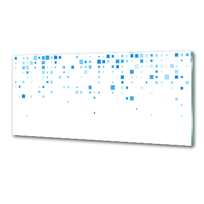 Panel para cocina Cuadrados azules