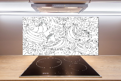 Panel między meble w kuchni Ornamenty