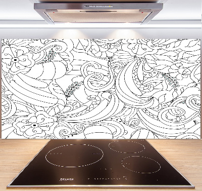 Panel między meble w kuchni Ornamenty