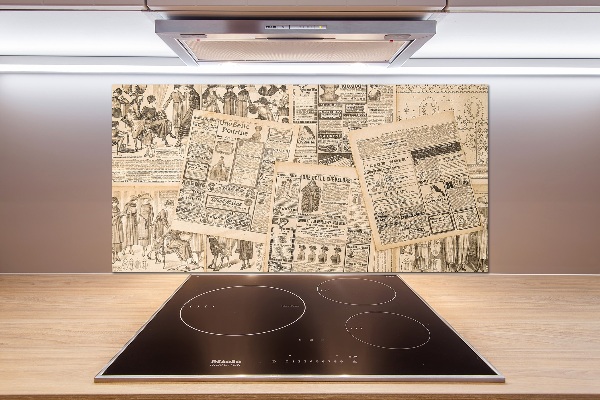 Panel para cocina Un periódico viejo