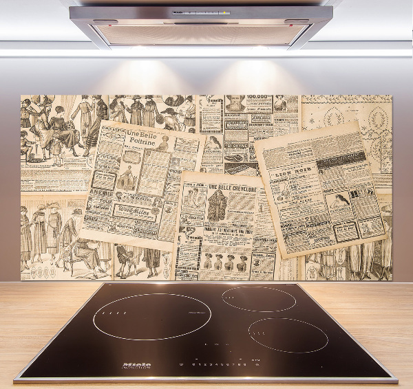 Panel para cocina Un periódico viejo