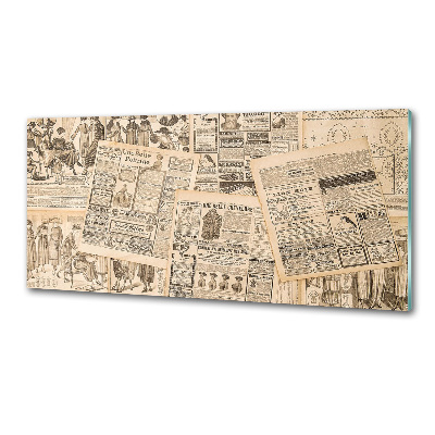 Panel para cocina Un periódico viejo