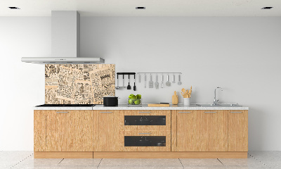 Panel para cocina Un periódico viejo