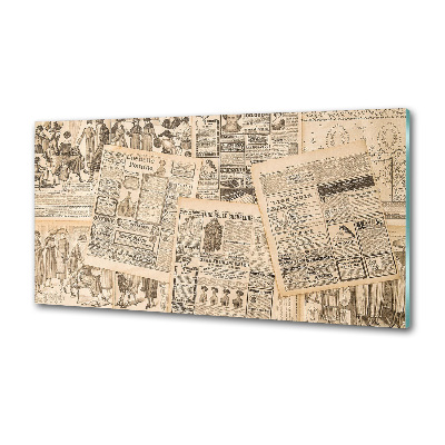 Panel para cocina Un periódico viejo