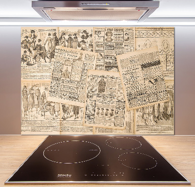 Panel para cocina Un periódico viejo