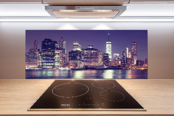 Panel para cocina Nueva York de noche