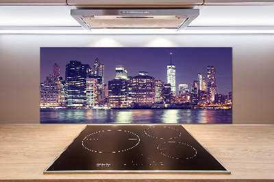 Panel para cocina Nueva York de noche