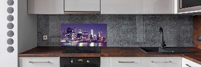 Panel para cocina Nueva York de noche