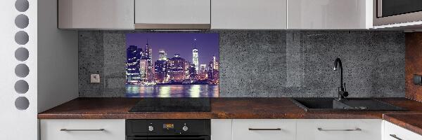 Panel para cocina Nueva York de noche