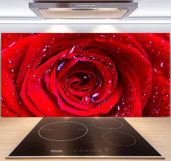 Panel antisalpicaduras Flor de rosa