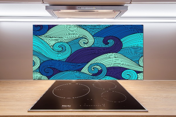 Panel antisalpicaduras Ondas abstractas