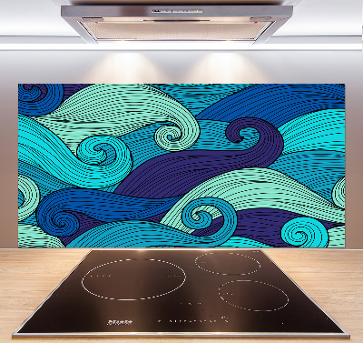 Panel antisalpicaduras Ondas abstractas
