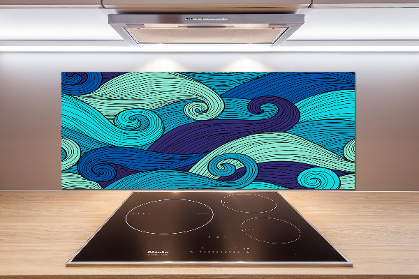 Panel antisalpicaduras Ondas abstractas