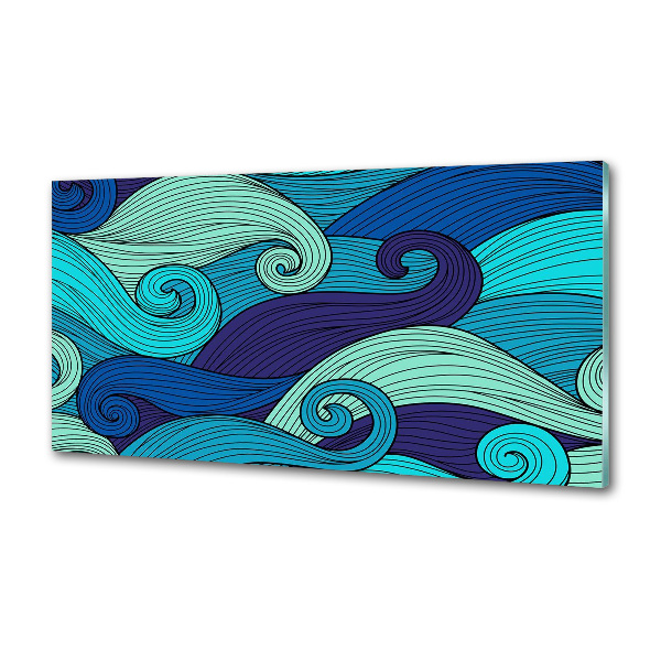 Panel antisalpicaduras Ondas abstractas