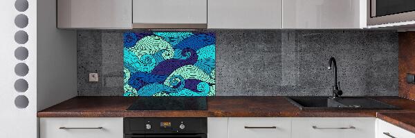 Panel antisalpicaduras Ondas abstractas