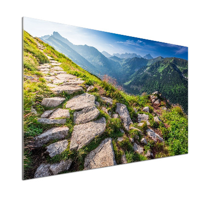 Salpicadero para cocina Amanecer en los montes Tatra