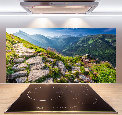 Salpicadero para cocina Amanecer en los montes Tatra