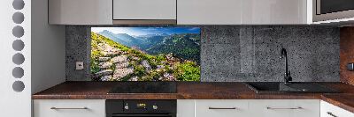 Salpicadero para cocina Amanecer en los montes Tatra