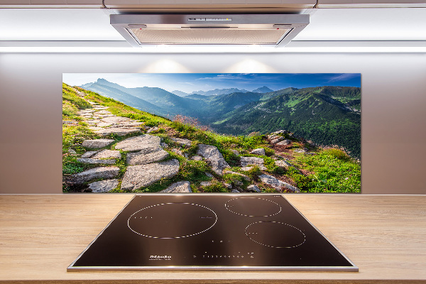 Salpicadero para cocina Amanecer en los montes Tatra