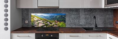 Salpicadero para cocina Amanecer en los montes Tatra