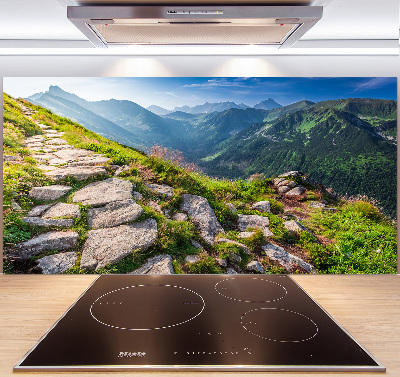 Salpicadero para cocina Amanecer en los montes Tatra