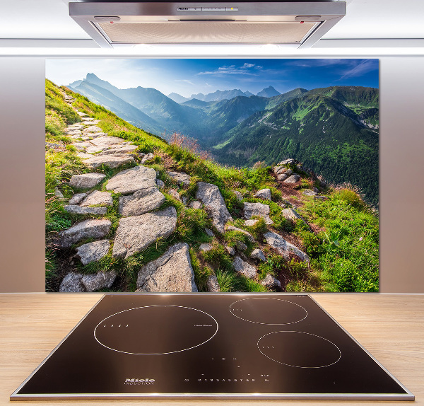 Salpicadero para cocina Amanecer en los montes Tatra