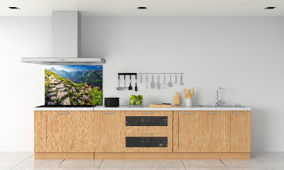 Salpicadero para cocina Amanecer en los montes Tatra