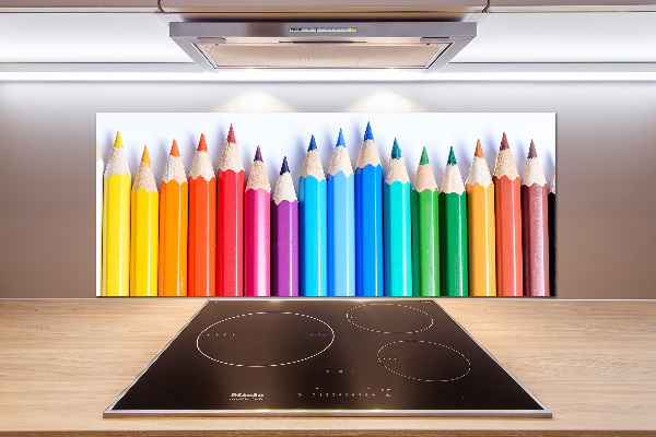 Panel de pared de cocina Lápices de colores