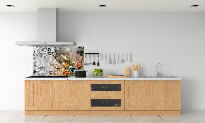 Panel de pared de cocina semillas de diente de león