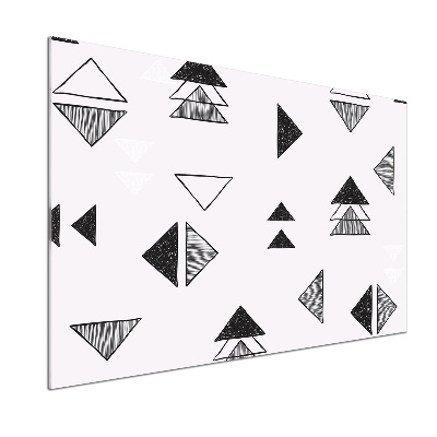 Panel de pared de cocina Fondo de triángulos