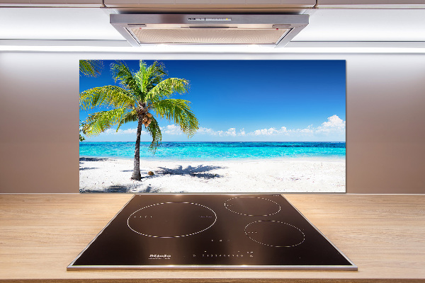 Panel de pared de cocina Playa tropical