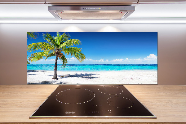 Panel de pared de cocina Playa tropical