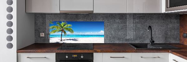 Panel de pared de cocina Playa tropical