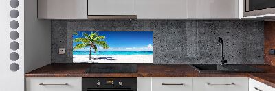 Panel de pared de cocina Playa tropical