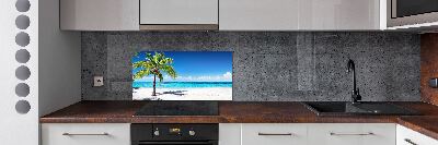 Panel de pared de cocina Playa tropical