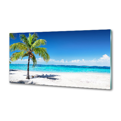 Panel de pared de cocina Playa tropical