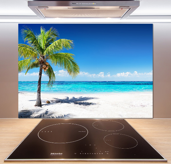 Panel de pared de cocina Playa tropical