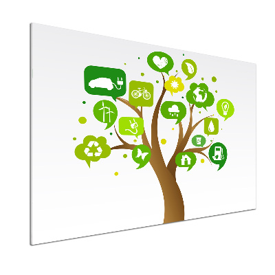 Panel antisalpicaduras Árbol ecológico