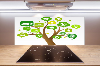 Panel antisalpicaduras Árbol ecológico