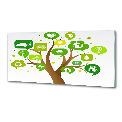 Panel antisalpicaduras Árbol ecológico