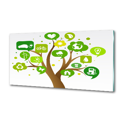 Panel antisalpicaduras Árbol ecológico