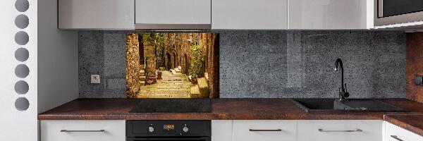 Panel de pared de cocina calles italianas