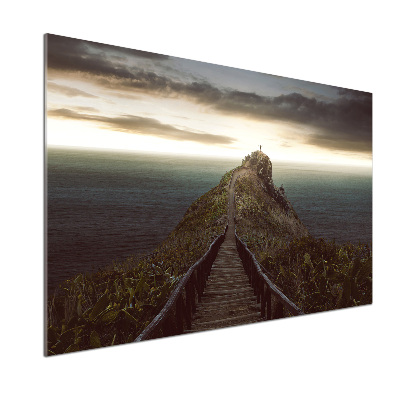 Salpicadero para cocina Camino sobre la roca