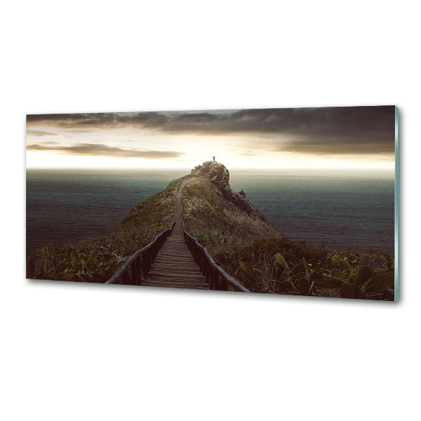 Salpicadero para cocina Camino sobre la roca