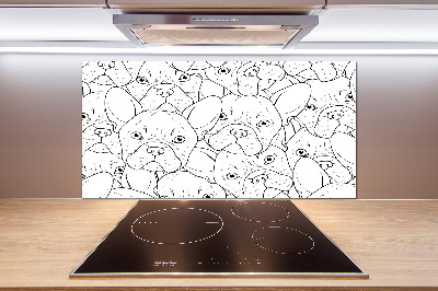 Panel para cocina bulldogs franceses