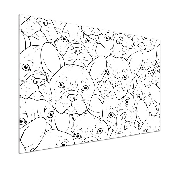 Panel para cocina bulldogs franceses