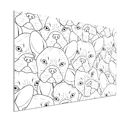 Panel para cocina bulldogs franceses