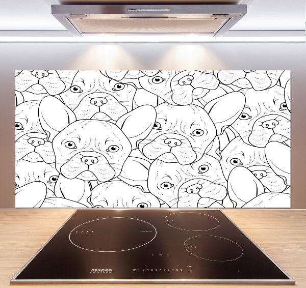 Panel para cocina bulldogs franceses