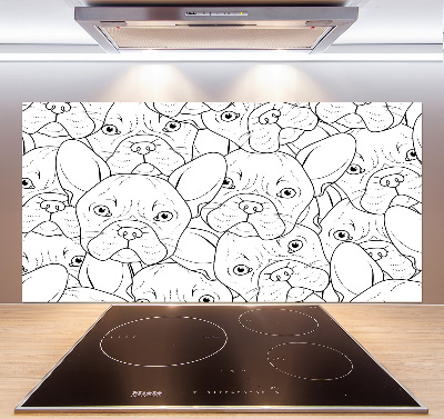 Panel para cocina bulldogs franceses